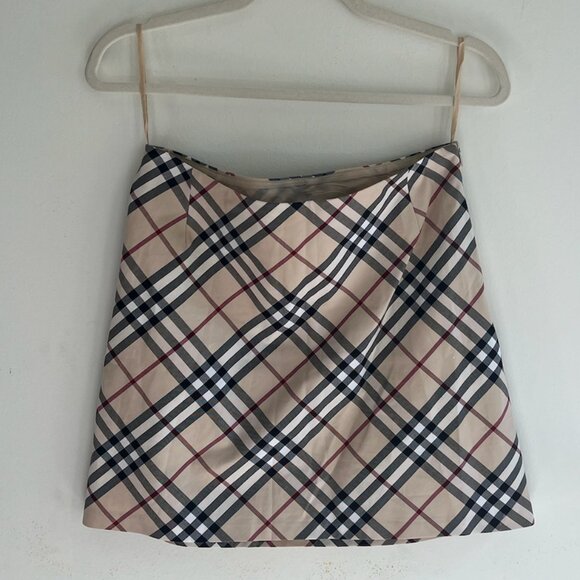 BURBERRY Nova Check Mini Skirt Size 4 - Picture 1 of 6